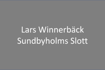 Lars Winnerbäck, Sundbyholms Slott
