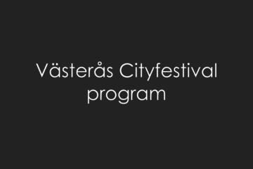 Västerås Cityfestival program artister