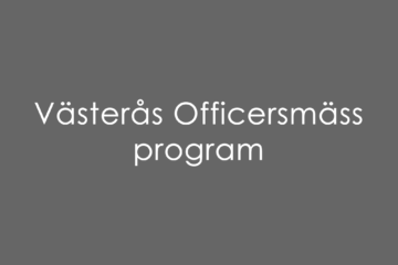 Västerås Officersmäss program med konserter framförda av artister och band